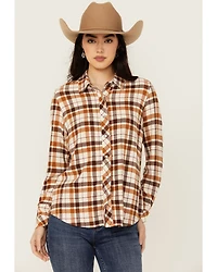 Idyllwind Women's Binkley Plaid Print Long Sleeve Pearl Snap Western Shirt