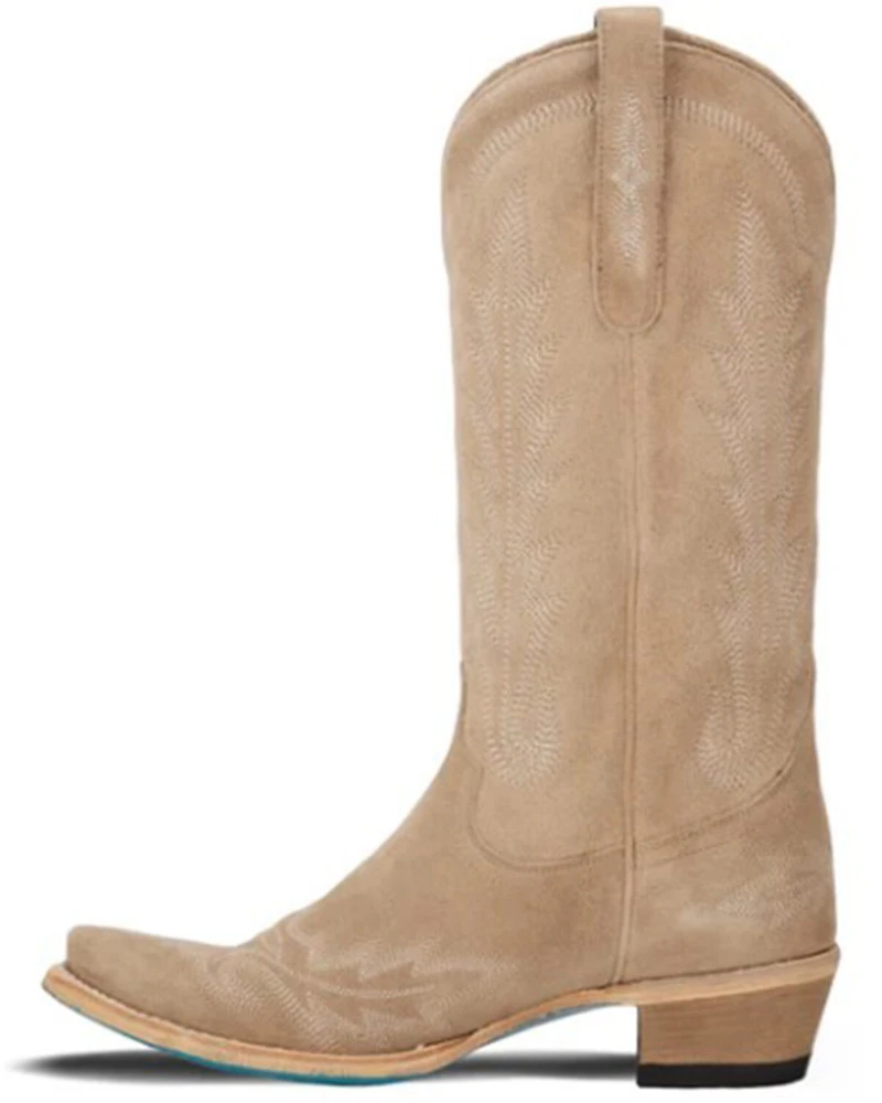 Lane Women's Lexington Suede Tall Western Booties - Snip Toe