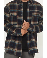 Thorogood Men's Plaid Print Heavyweight Long Sleeve Button-Down Flannel Shirt