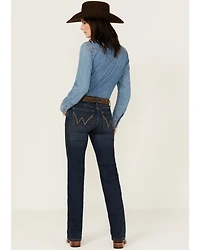 Wrangler Women's Q-Baby Medium Wash Mid Rise Ultimate Riding Bootcut Jeans
