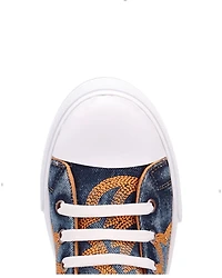 Dingo Women's Denim Western Stitched High-Top Sneakers