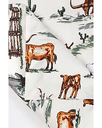 HiEnd Accents Ranch Life Reversible 2 Piece Duvet Cover Set - Twin Size