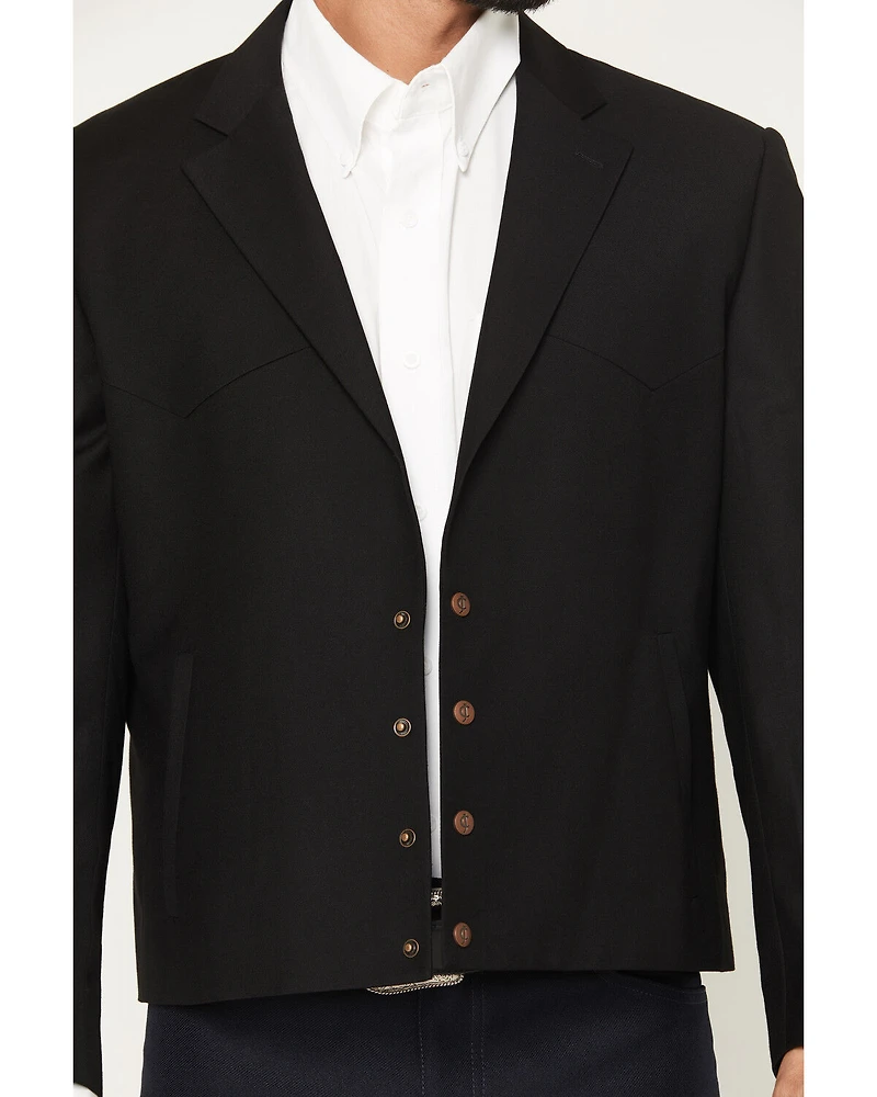 Cody James Black 1978™ Men's Solid Snap Cropped Sportcoat