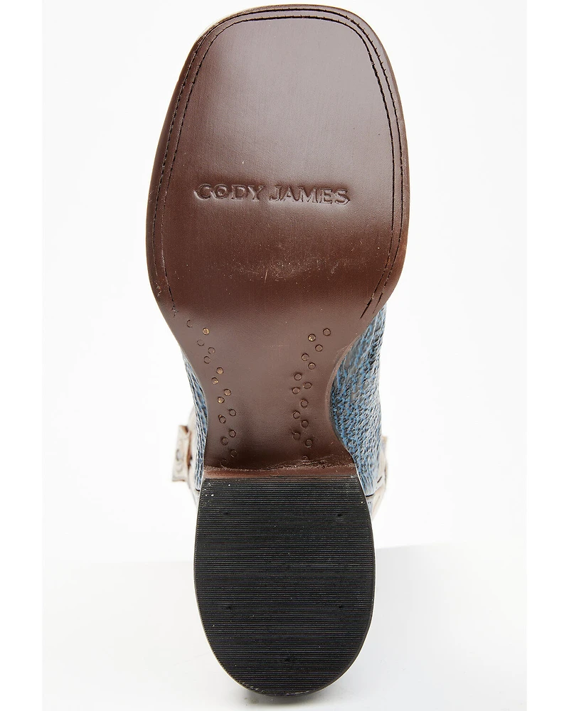 Cody James Men's Exotic Shark Western Boots - Broad Square Toe