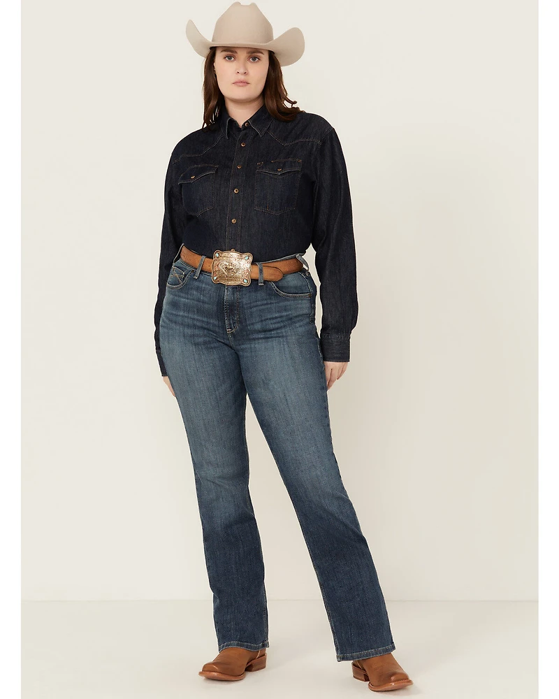 Ariat Women's Dark Wash Ella Bootcut Denim Jeans - Plus