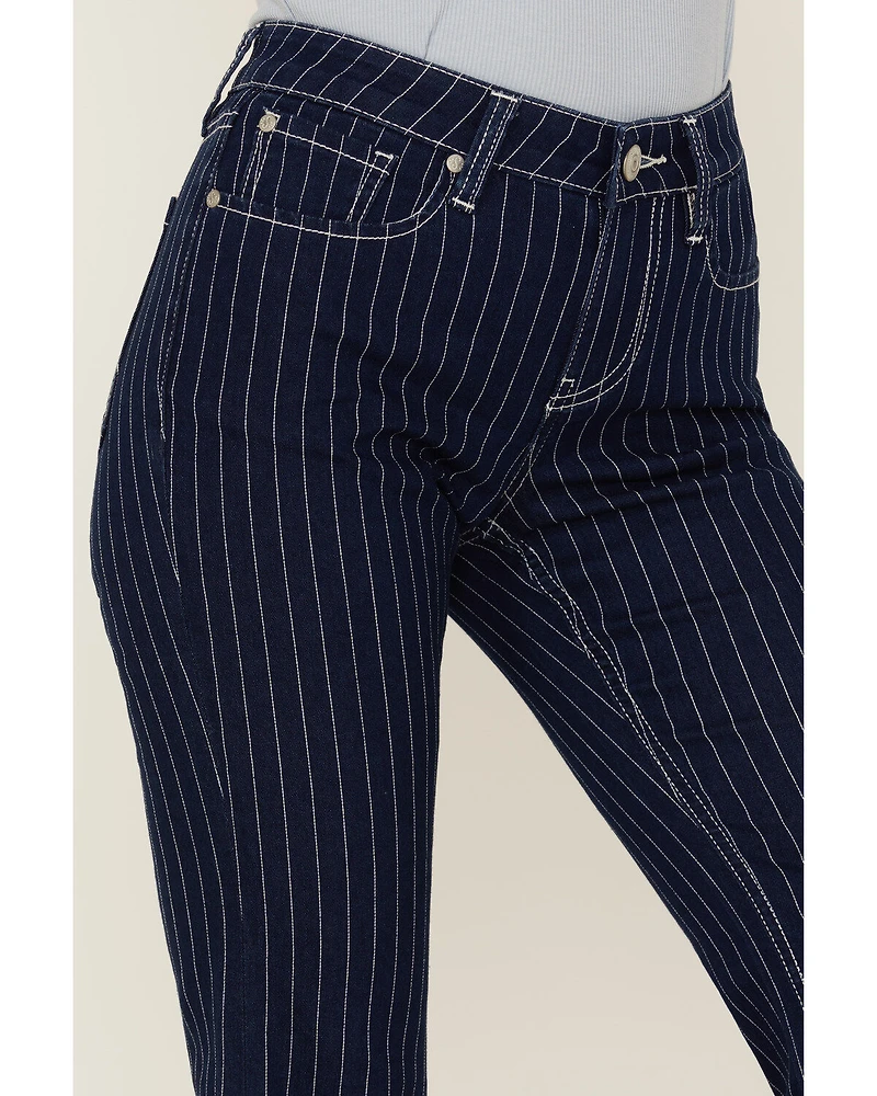 Shyanne Women's Mr. Flare Retro Stripe Jeans