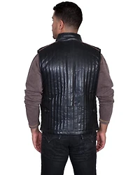 Scully Men's Quilted Two Tone Leather Vest