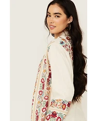Johnny Was Women's Embroidered Floral Sweater
