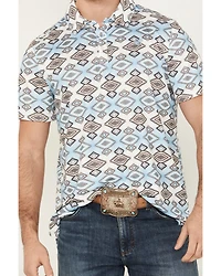 Rock & Roll Denim Men's Southwestern Striped Short Sleeve Polo