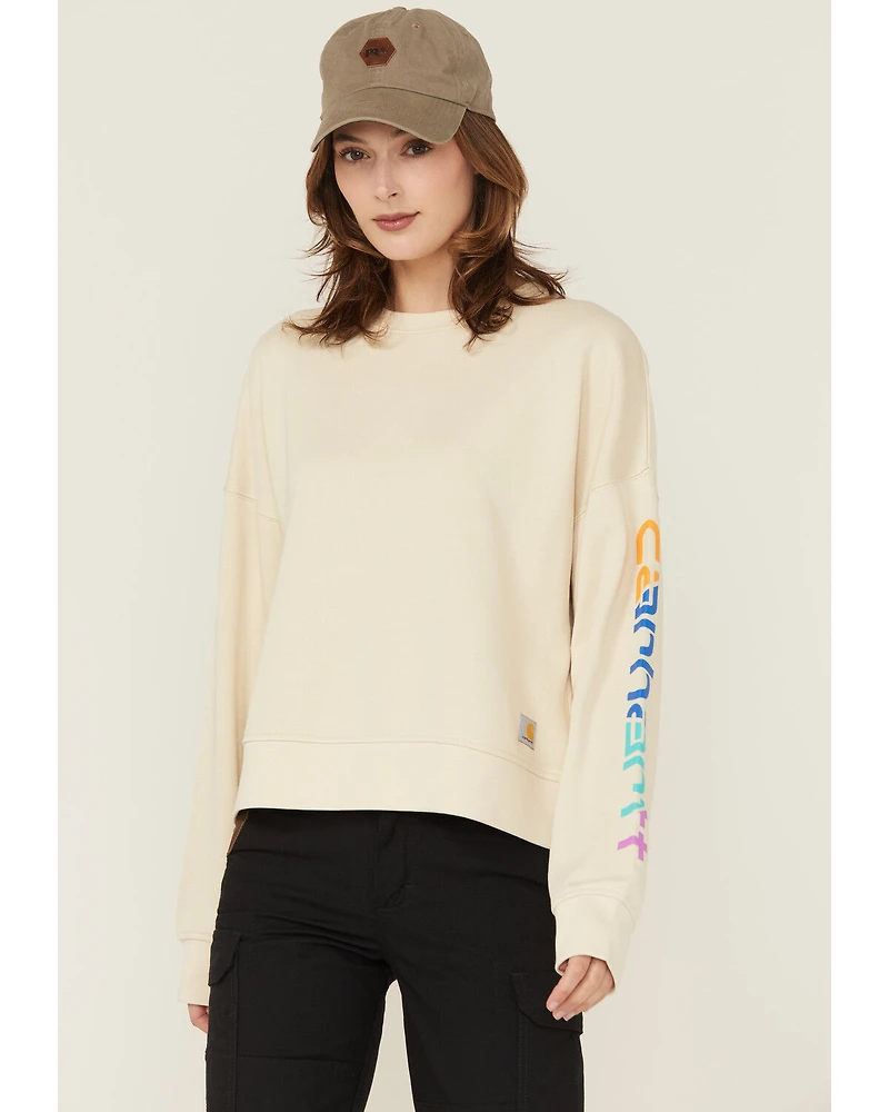 Carhartt Women's TENCEL™ Fiber Series Loose Fit Long Sleeve Graphic Sweatshirt