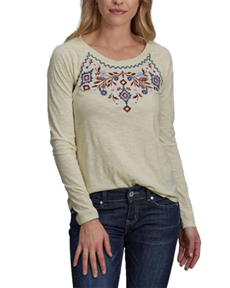 Roper Women's Embroidered Long Sleeve Top