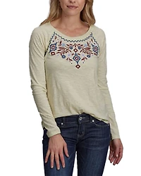 Roper Women's Embroidered Long Sleeve Top