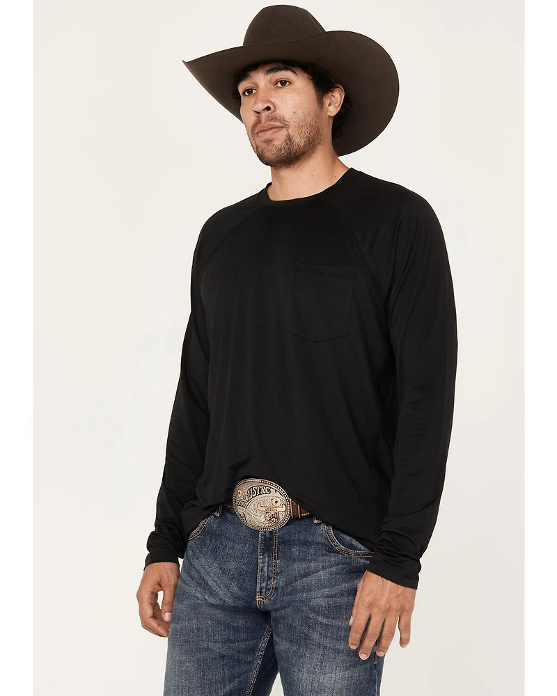 RANK 45® Men's Solid Performance Long Sleeve T-Shirt