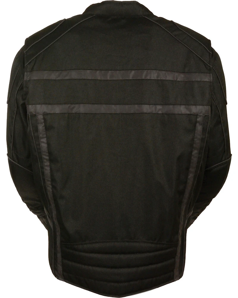 Milwaukee Leather Black Vented Reflective Jacket - Big 5X