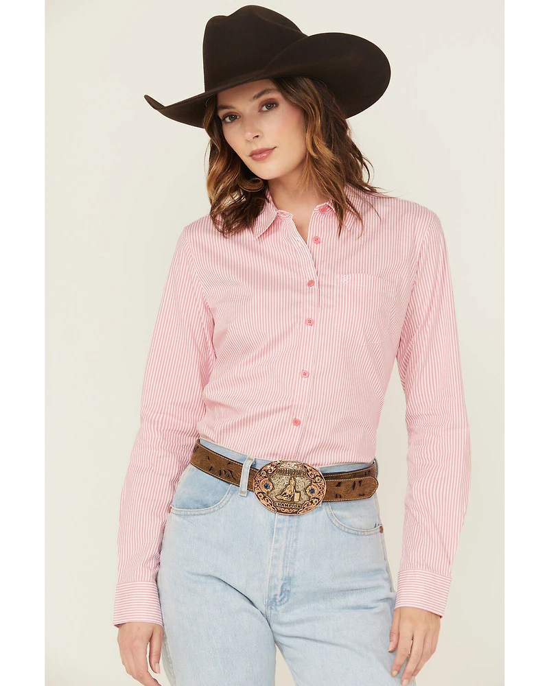 Ariat Women's Kirby Striped Long Sleeve Button-Down Stretch Western Shirt