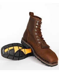 Cody James Men's 8" Mustang Lace-Up Kiltie Work Boots - Composite Toe