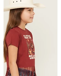 Shyanne Girls' Can't Be Tamed Fringe Graphic Tee