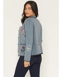 Pendleton Women's Souvenir Patch Button-Down Cardigan