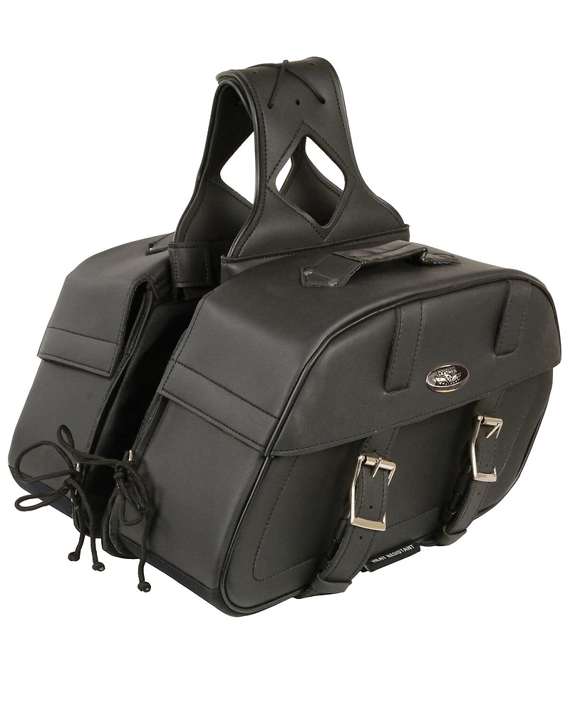 Milwaukee Leather Zip-Off Throw Over Rounded Saddle Bag