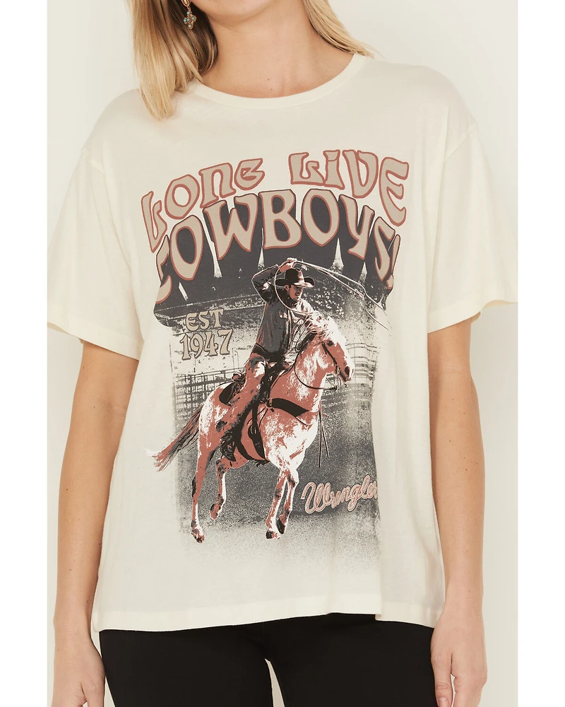 Wrangler Women's Long Live Short Sleeve Graphic Tee