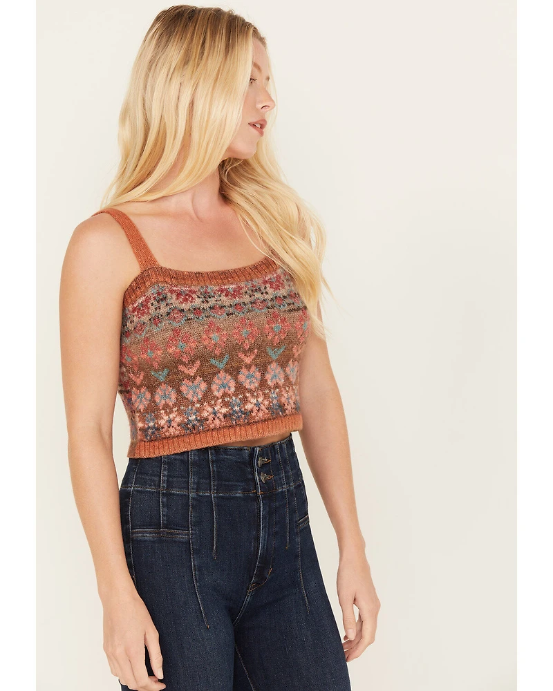 Cleo + Wolf Women's Cropped Sweater Cami