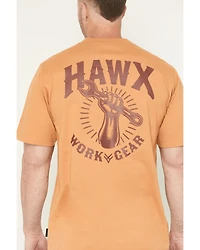 Hawx Men's Solid Wrench Short Sleeve Graphic Work T-Shirt