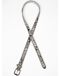 Shyanne Women's Snake Print Skinny Belt