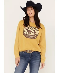 Paramount Network's Yellowstone Women's Dutton Ranch Long Sleeve Raglan Tee