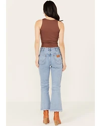 Wrangler Women's Medium Wash High Rise Wrock 627 Flare Jeans