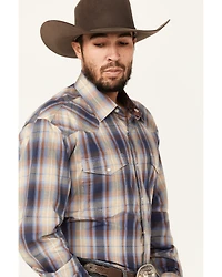 Roper Men's Amarillo Plaid Print Long Sleeve Pearl Snap Western Shirt