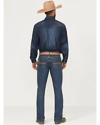 Cinch Men's Ian Dark Wash Slim Bootcut Rigid Denim Jeans