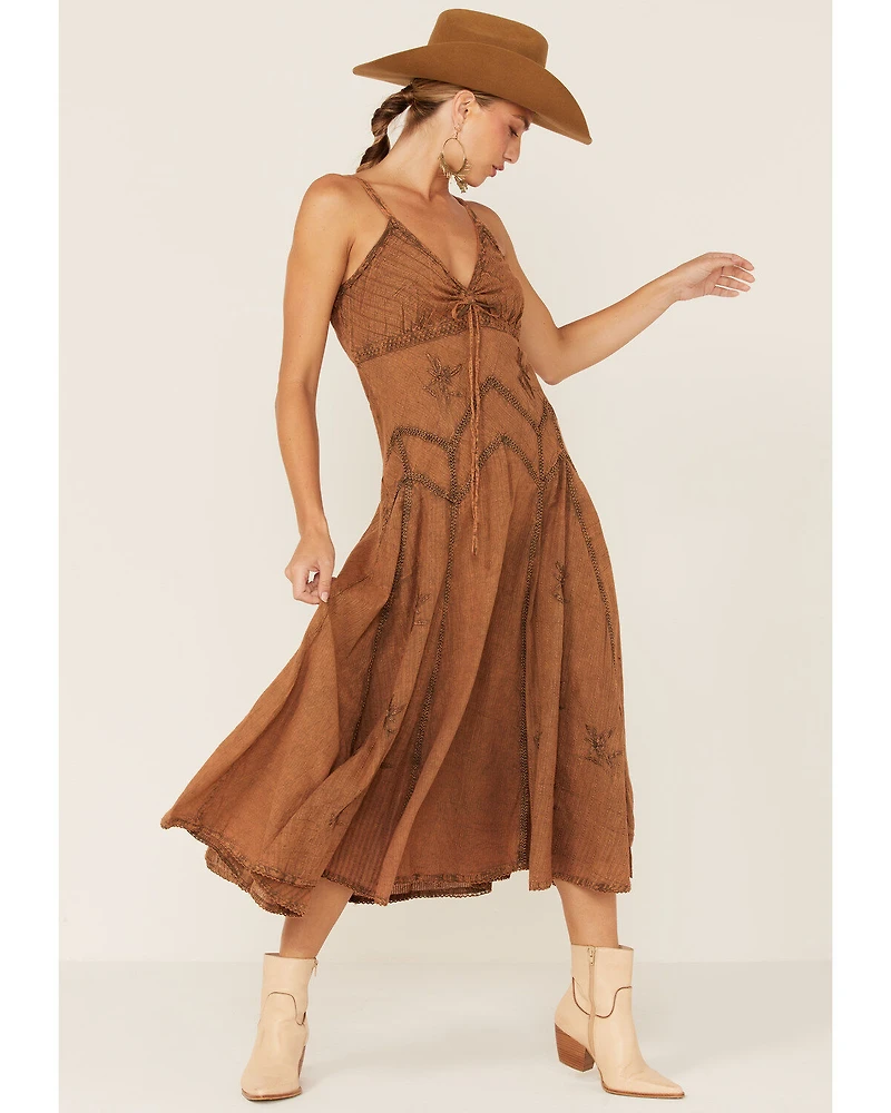 Scully Women's Long Spaghetti Strap Dress