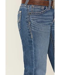 Ariat Girls' Medium Wash Bootcut Stretch Denim Jeans