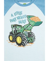 John Deere Boys' Dirt Dozer Short Sleeve Raglan T-Shirt