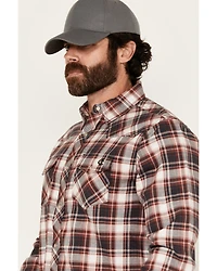 Cody James Men's FR Plaid Print Long Sleeve Snap Work Shirt