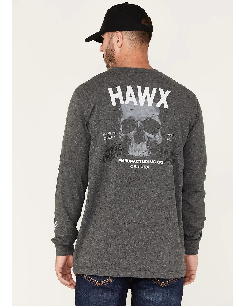 Hawx Men's Quality Goods Logo Graphic Work T-Shirt