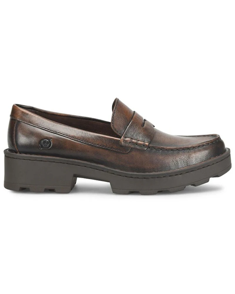 Born Women's Carrera Platform Penny Loafers
