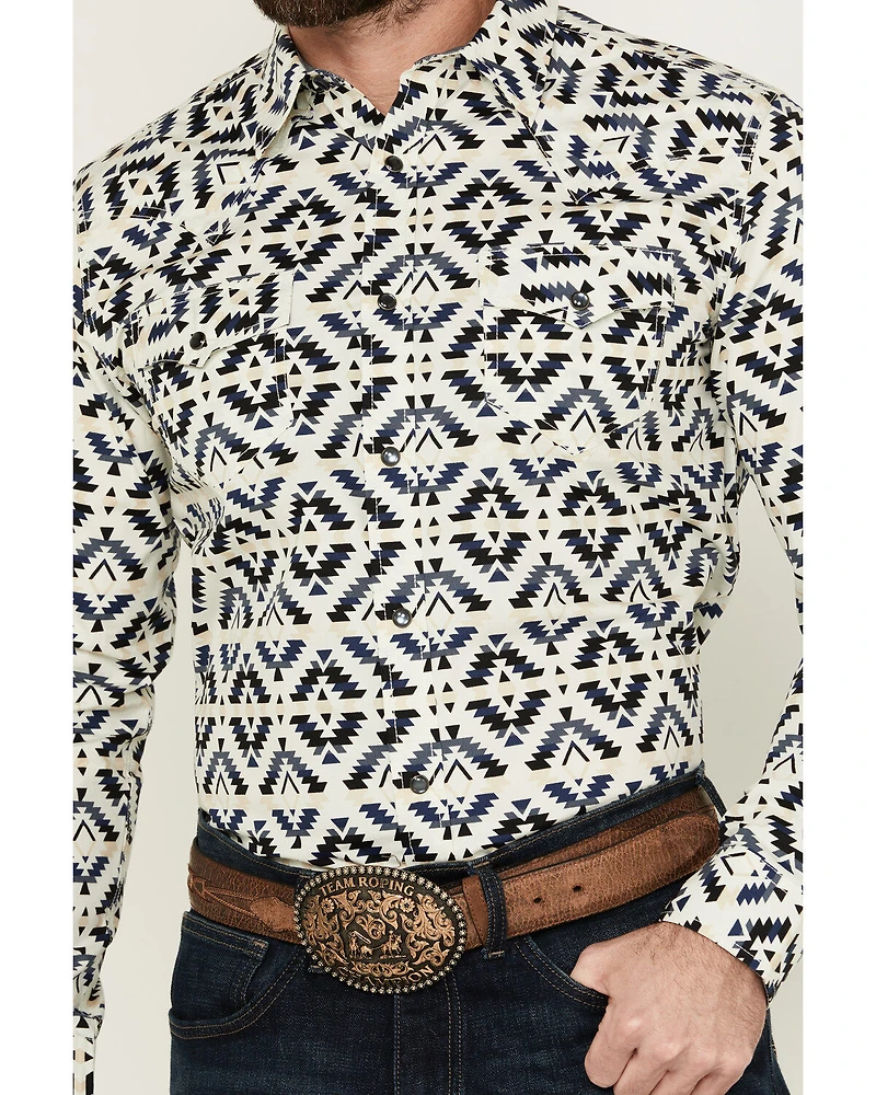 Cody James Men's Down Yonder Southwestern Print Long Sleeve Pearl Snap Western Shirt - Tall