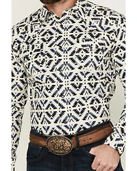Cody James Men's Down Yonder Southwestern Print Long Sleeve Pearl Snap Western Shirt - Tall