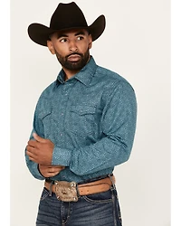 Wrangler Retro Men's Geo Print Long Sleeve Snap Western Shirt