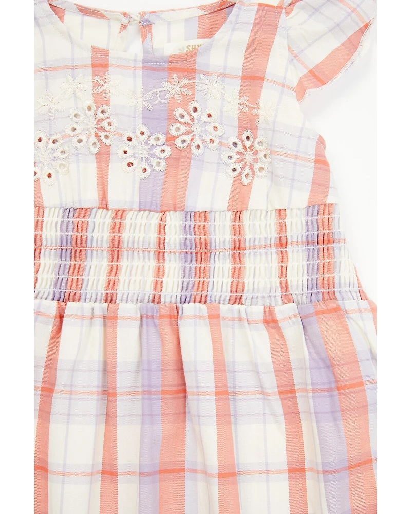Shyanne Toddler Girls' Plaid Print Ruffle Dress