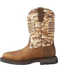 Ariat Men's WorkHog® Patriot Camo Boots - Square Toe