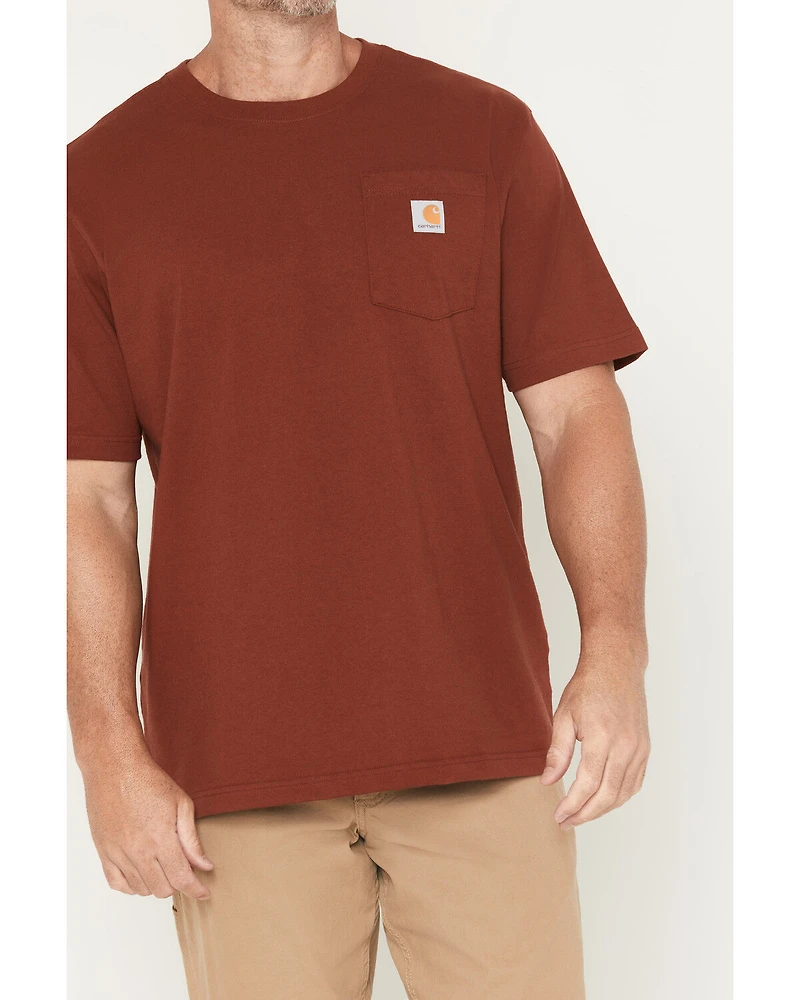 Carhartt Men's Loose Fit Heavyweight Logo Pocket Work T-Shirt