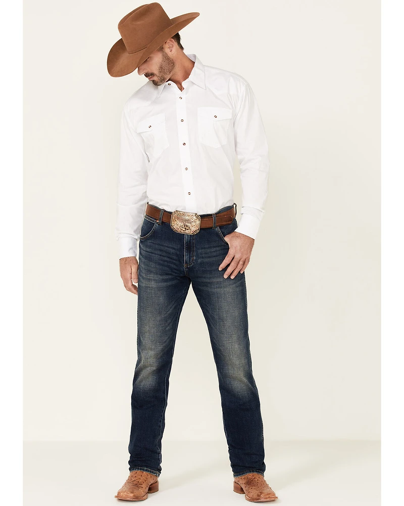Roper Men's Amarillo Collection Solid Long Sleeve Western Shirt