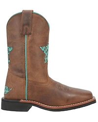 Dan Post Little Girls' Starr Western Boots - Broad Square Toe