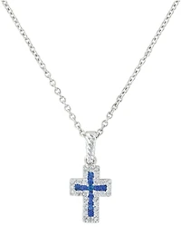 Montana Silversmiths Faith Found in the River Lights Cross Necklace
