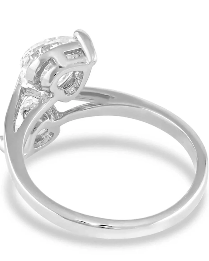 Montana Silversmiths Women's Lily Pad Crystal Wrap Ring