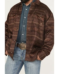 Ariat Men's Caldwell Southwestern Serape Stripe Print Long Sleeve Button-Down Shirt Jacket