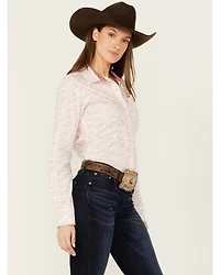 Ariat Women's Kirby Stretch Star Print Button-Down Long Sleeve Western Shirt