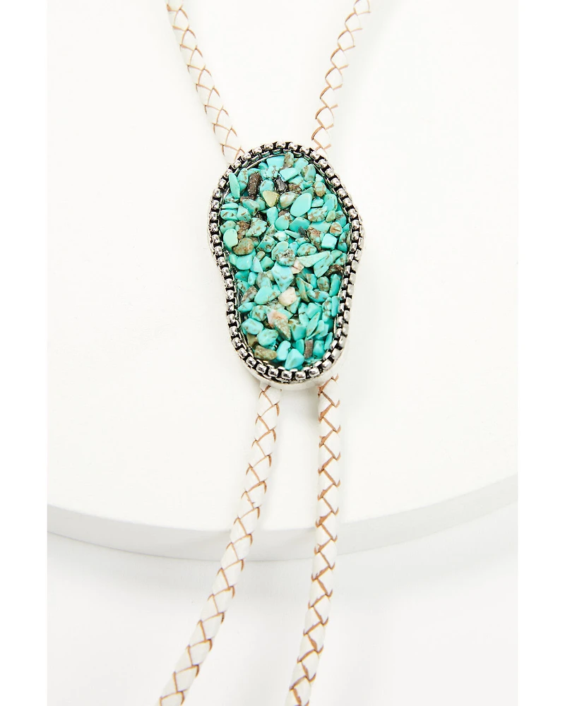 Shyanne Women's Turquoise Chip Bolo Tie